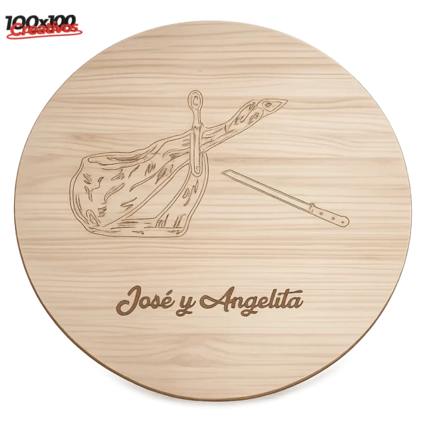 Tablero de mesa de madera maciza en cualquier forma