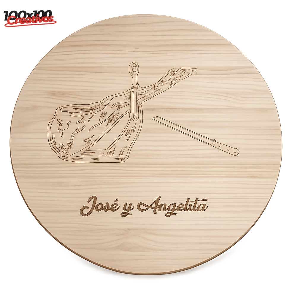 Tablero de mesa de madera maciza en cualquier forma